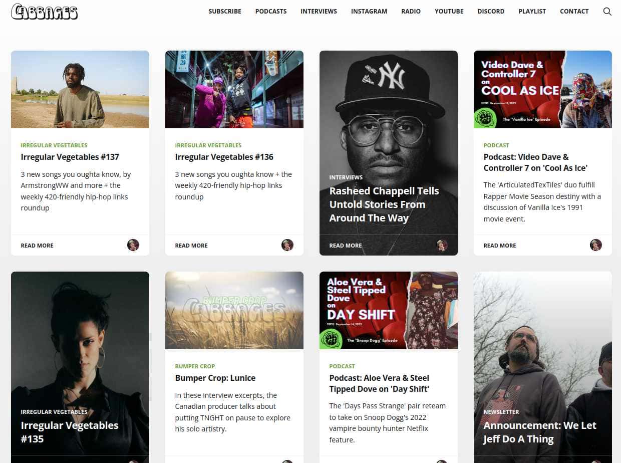 Cabbages, a Music newsletter