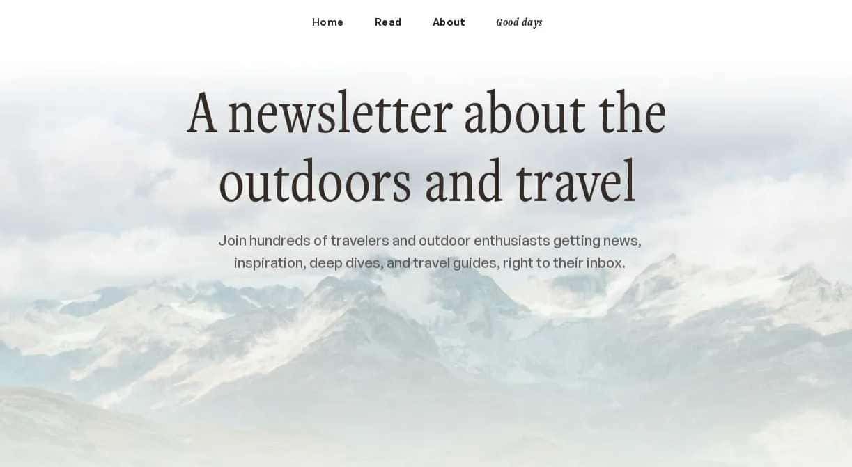 Here & There, a Travel newsletter