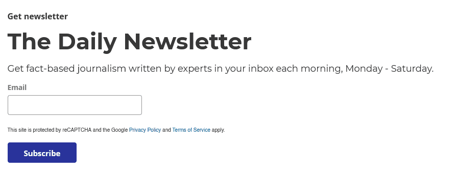 The Conversation, a General News newsletter